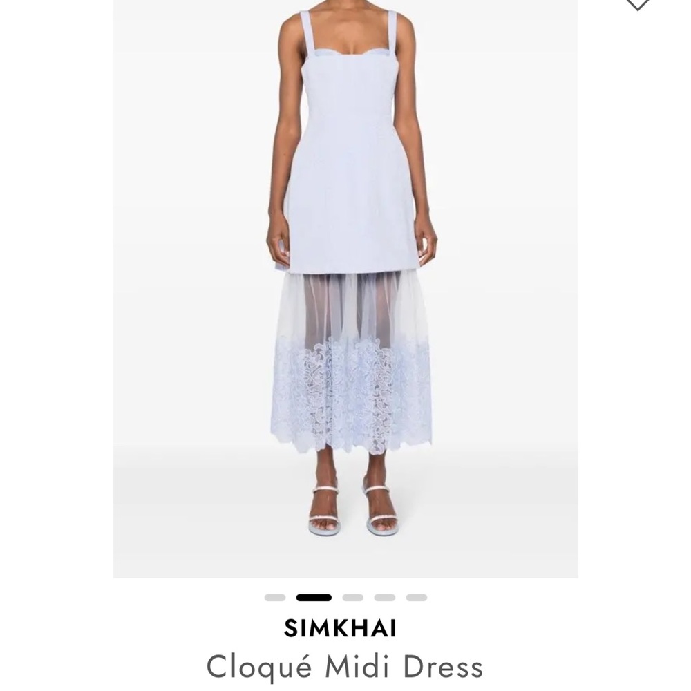 ISO Simkhai cloqué midi dress